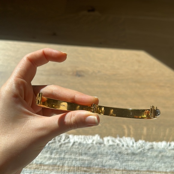 Louis Vuitton Gold Nanogram Cuff - Picture 4 of 8